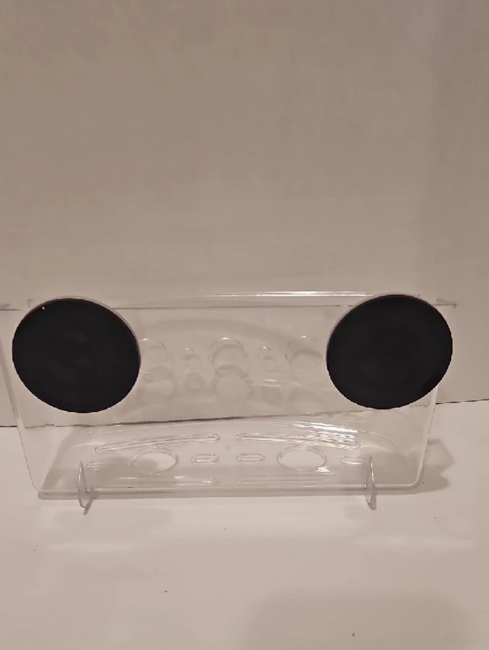 Clear Suction Shower Caddy - Transparent with Gray Suction Cups